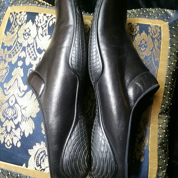 EUC Prada black leather slip on shoes *SOLD* - Picture 2 of 6